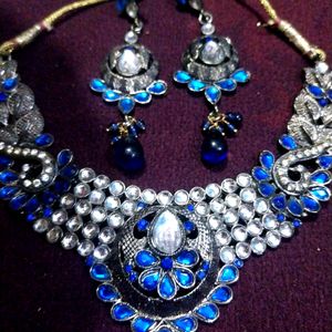 sort nekles oxidis jewellery set