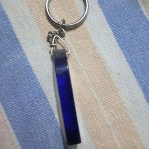 Key Chain With Blue Strap