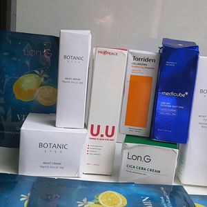 Korean Combo Skincare 12 Cream, Ampoule, Cleanser