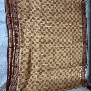 Pure Silk Gharchola Saree With Lagdi Pattaon Palla