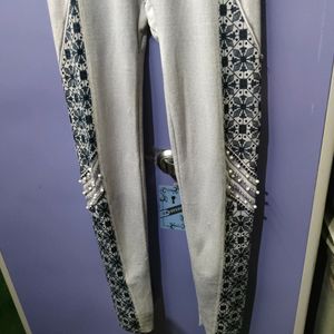 Grey Beautiful And Colourful Denim Jeggings