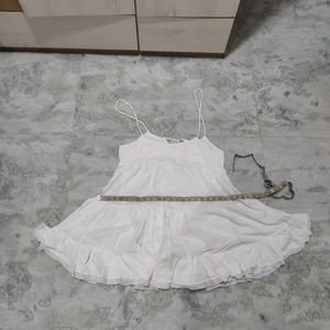 Bust 38-42 Mini White Dress