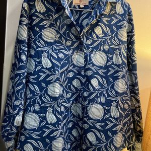 Prakriti Jaipur Indigo Printed Shirt