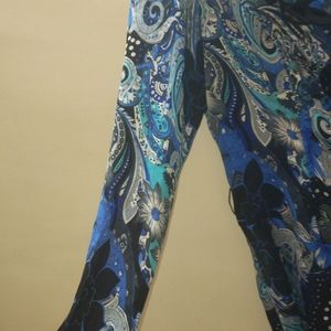 Blue Paisley Printed Top