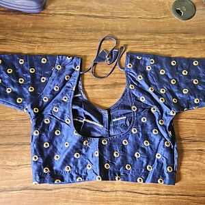 Navy Blue Blouse