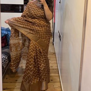 Brown Saree