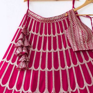 Pink LeHenga choli