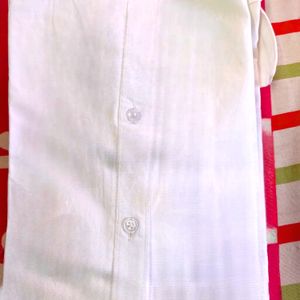 Brand New White Plain Formal Shirt