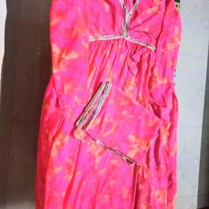 Heavy Georgette Alia Cut Kurta Set XL