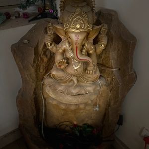 Sitting Ganesh Ji Water Fountain for Living Room/O