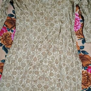 Women Cotton Blend Kurta Pant Set