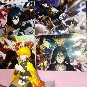 Zenitsu Demkn Slayer anime Action Figure Onitore