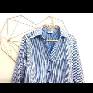 Stripped Blue Cotton Shirt