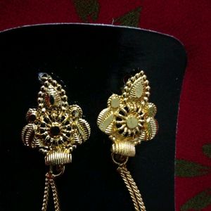 Golden Hanging Earrings