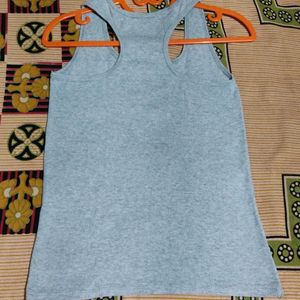 Silver Tank Top For Girls