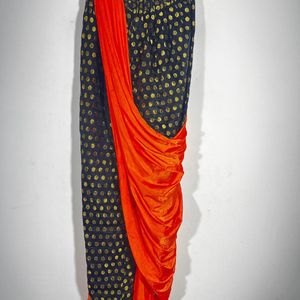 Ready To Wear Saree With Attached Pant