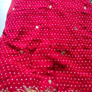 Bandhani Print Saree For New Brides