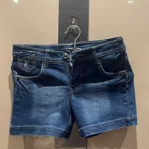 Blue Denim Shorts