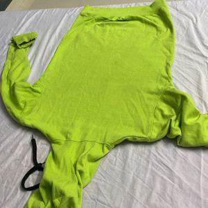 FlOURESCENT GREEN ADIDAS HOODIE