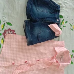 baby girl top and shorts set