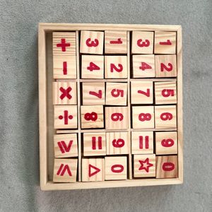 Wooden Alphabet and Numbers  blocks(improve kids motor skil)