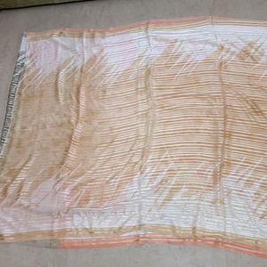 Satin Strips Laining Saree