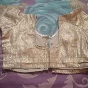 Golden Party Wear Blouse