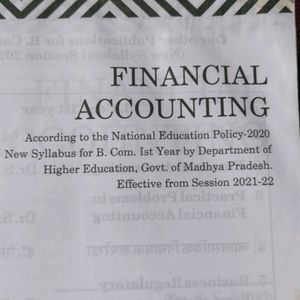 Financial Accounting For B.Com 1st Year