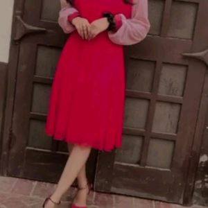 Preety Red Dress