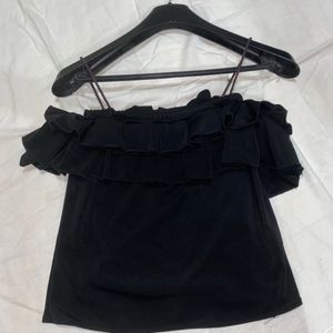 Cold Shoulder Crop Top