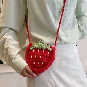 Strawberry Crochet bag M Size