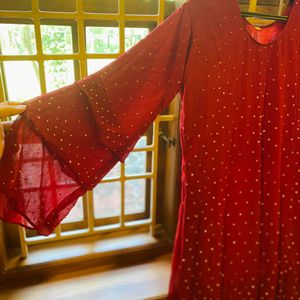 Beautiful Red Flare Dress