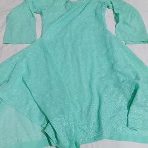 Green Kaftan Kurti