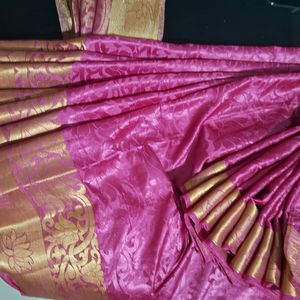 Rose Colour Festive Saree