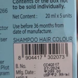 BBLUNT 5MINS SHAMPOO HAIR COLOR