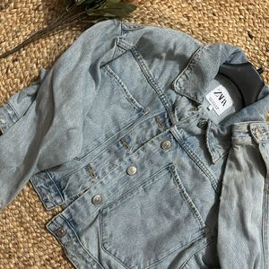 Women Cropped Denim Jacket