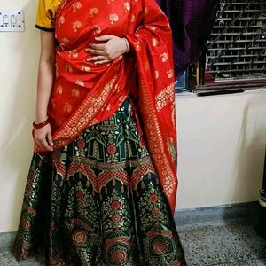 On Sale Emblished Banarasi Lehenga choli