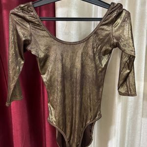 Shinny Golden Bodysuit