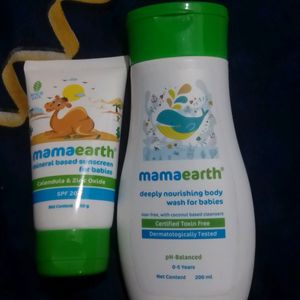 Baby Body Wash & Sunscreen