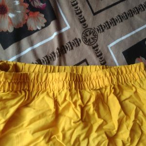 No Longer Needed Selling Black Top & Yellow Skirt