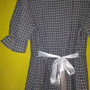 Gingham Style Women Dress.