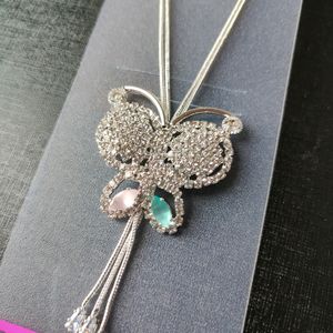 Butterfly Pendent With Earings