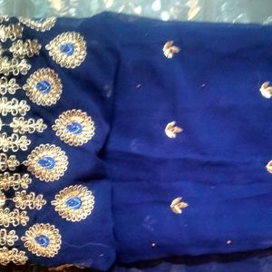 Beautiful Blue Designer Sarees