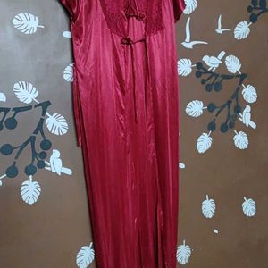 Maroon Night Dress