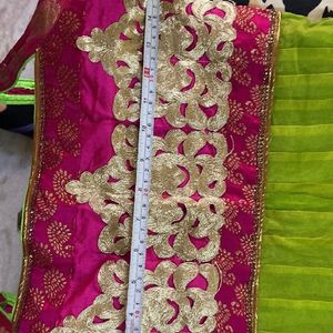 Pink Green Anarkali Kurta Set