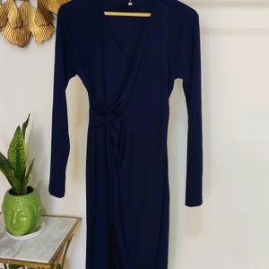 Blue Ketch Wrapping Dress