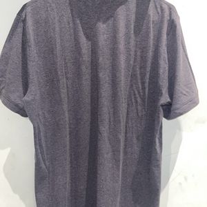 Grey Polo Neck T-shirt