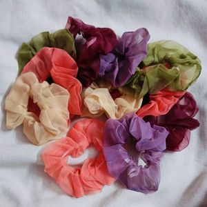 11 Organza Scrunchies 😍