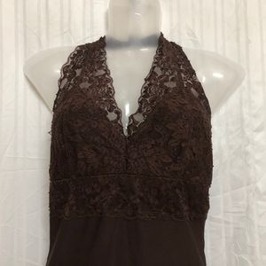 Wild Cat Brown Sleeveless Top