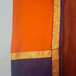 Festive Saree🧡💙